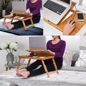 Mesa Portable para Notebook Bambú 💻✨