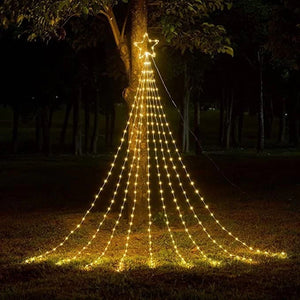 Luces Árbol Navidad Cascada🎄✨